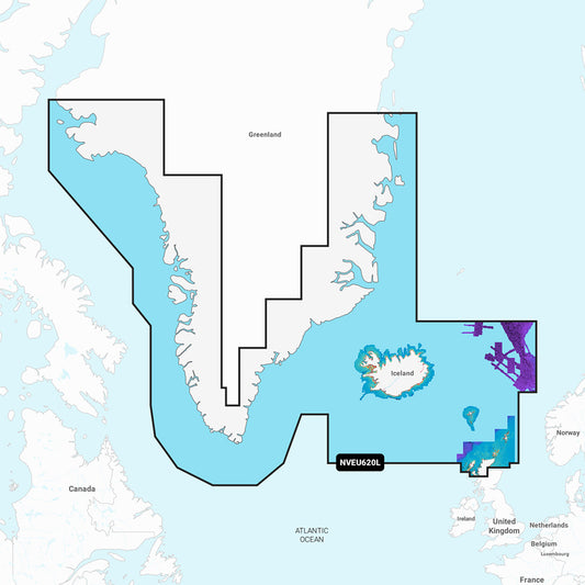 Garmin Navionics Vision+™ NVEU620L Greenland & Iceland