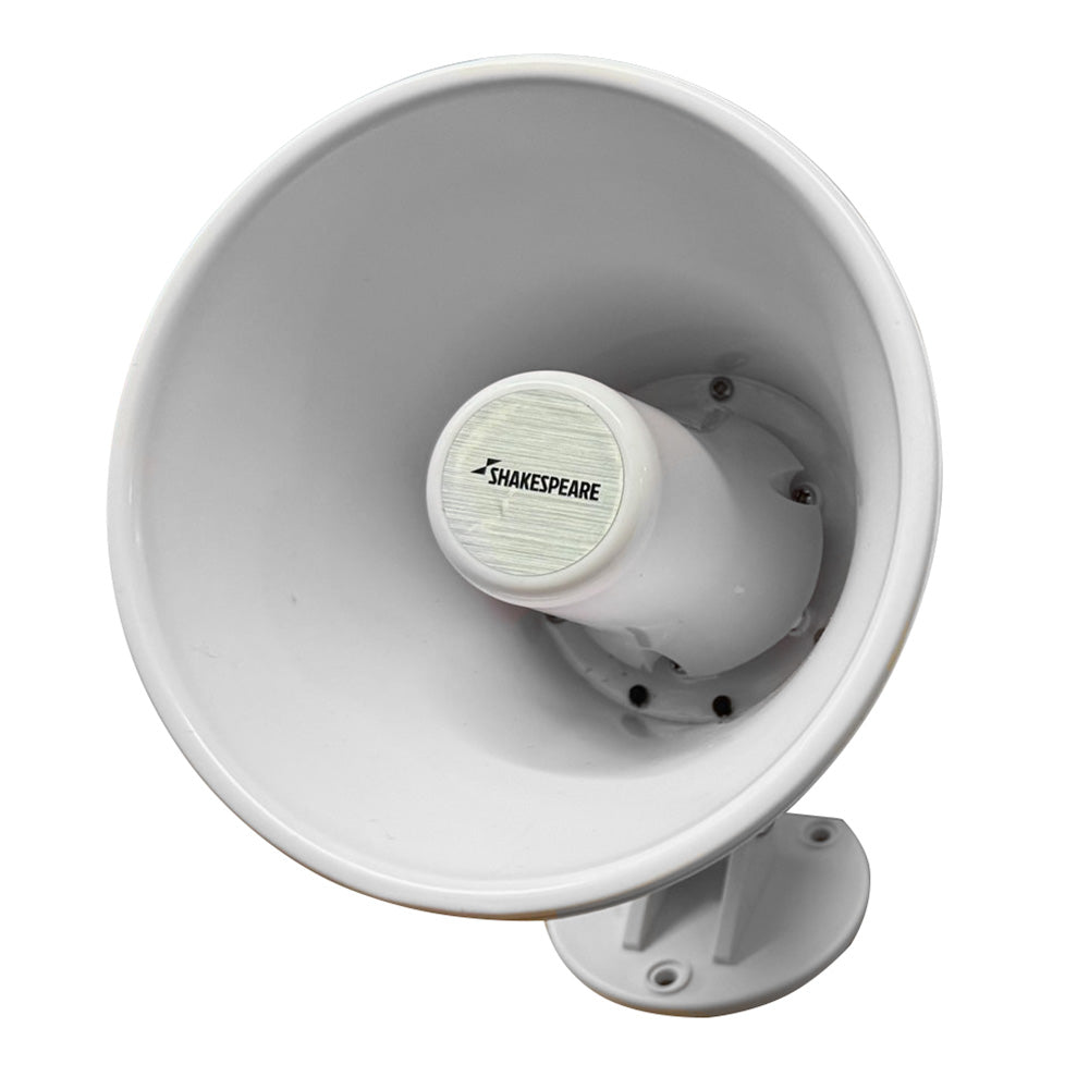 Shakespeare 15W 4-Ohm 5" Loud Hailer Speaker w/Bracket & Talkback - White