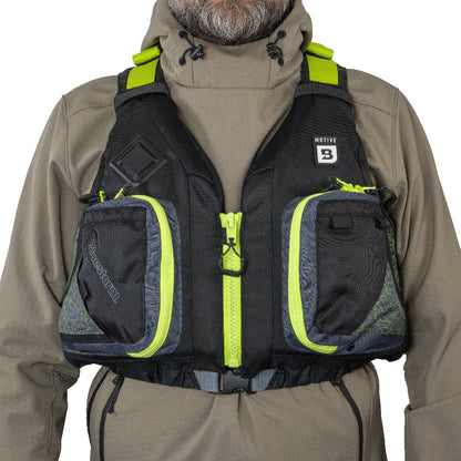 Bluestorm Motive Kayak Fishing Vest - Hi-Vis - L/XL