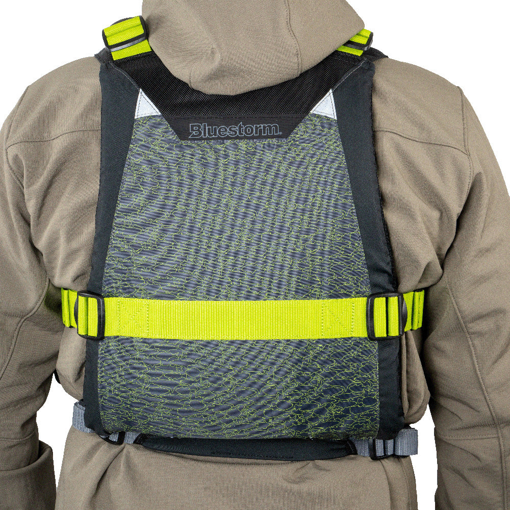 Bluestorm Motive Kayak Fishing Vest - Hi-Vis - L/XL