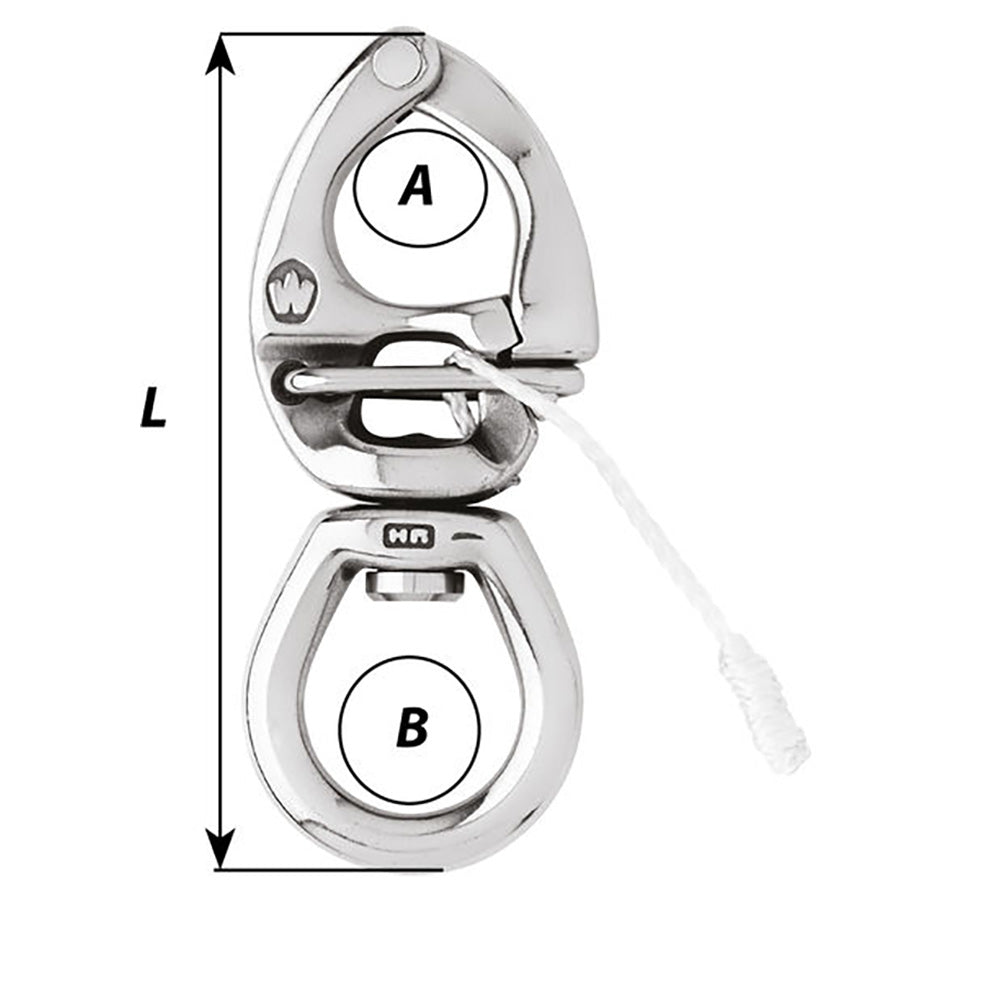 Wichard HR Quick Release Snap Shackle w/Large Bail - Length 4-3/4"