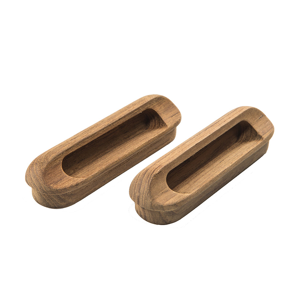 Whitecap Teak Oblong Drawer Pull - 4-1/16"L - 2 Pack