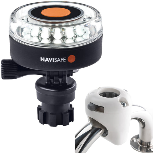 Navisafe Navilight 360&deg; 2NM White w/Navimount Base & Rail Mount - White