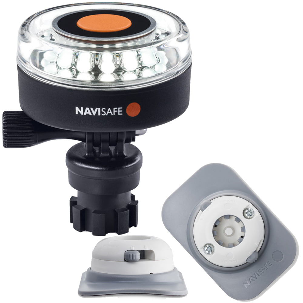 Navisafe Navilight 360&deg; 2NM White w/Navimount Base & RIB Mount - White